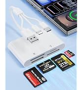 USB-A/USB-C/Lightning Memory Stick Pro Duo Card Reader for SD/TF/MS/XD Card | Multi Memory Card R...