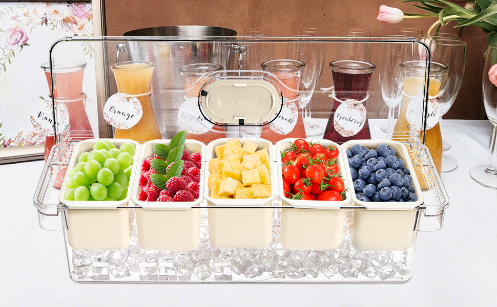 Chilled condiment tray