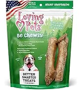 Loving Pets - Be Chewsy Antler Alternative Dog Chew Treats for Small, Medium & Large Dogs (6 Pack)