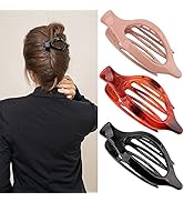 ATODEN Alligator Clips for Hair Alligator Hair Clips 3Pcs Hair Claw Clips 4.52'' Duck Billed Hair...