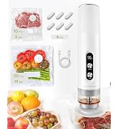 Maestri House Handheld Vacuum Sealer for Food, Auto & Manual Modes | Cordless Vacuum Sealer Machi...