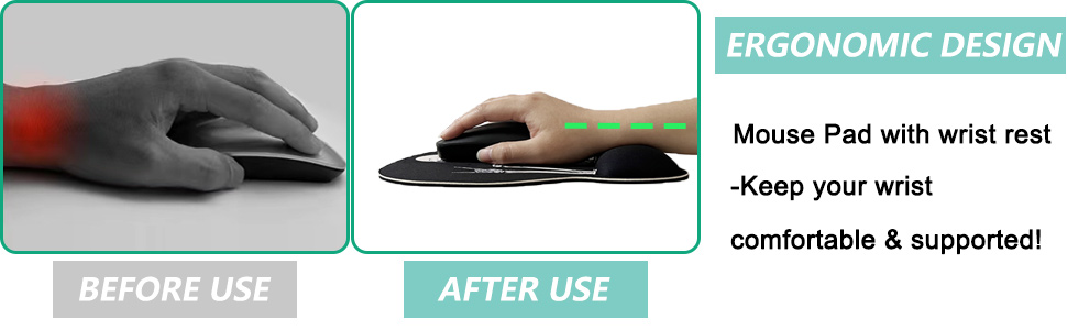 Mouse Pad with Wrist Support