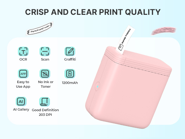 mini portable label maker for classroom school home and office