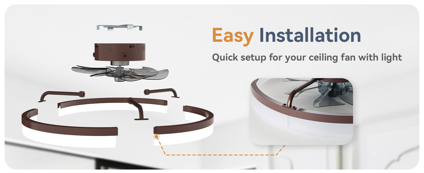 flush mount ceiling fan