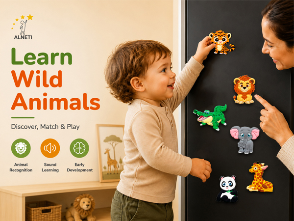 3d animal magnets for refrigerator
