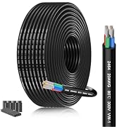 20 AWG 4 Conductor Stranded Wire 20 Gauge Oxygen-Free Tinned Copper Cable 49.21FT/15M UL2464 Cert...