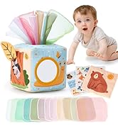 hahaland Baby Tissue Box Toy - Baby Toys 6-12 Months Montessori Toys for 6 Month Old Must Haves V...