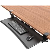 UPGRAVITY Keyboard Tray Under Desk Slide Out with Sturdy C-Clip Mount System, 31.5 (35.8 Includin...
