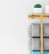 Gold Towel Storage Rack for Bathroom
