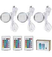 BambooSegD 3PCS Remote Control RGB LED Lamp Kit 001 for Bambu Lab H2D/X1/P1P/A1 Multicolor RGB In...