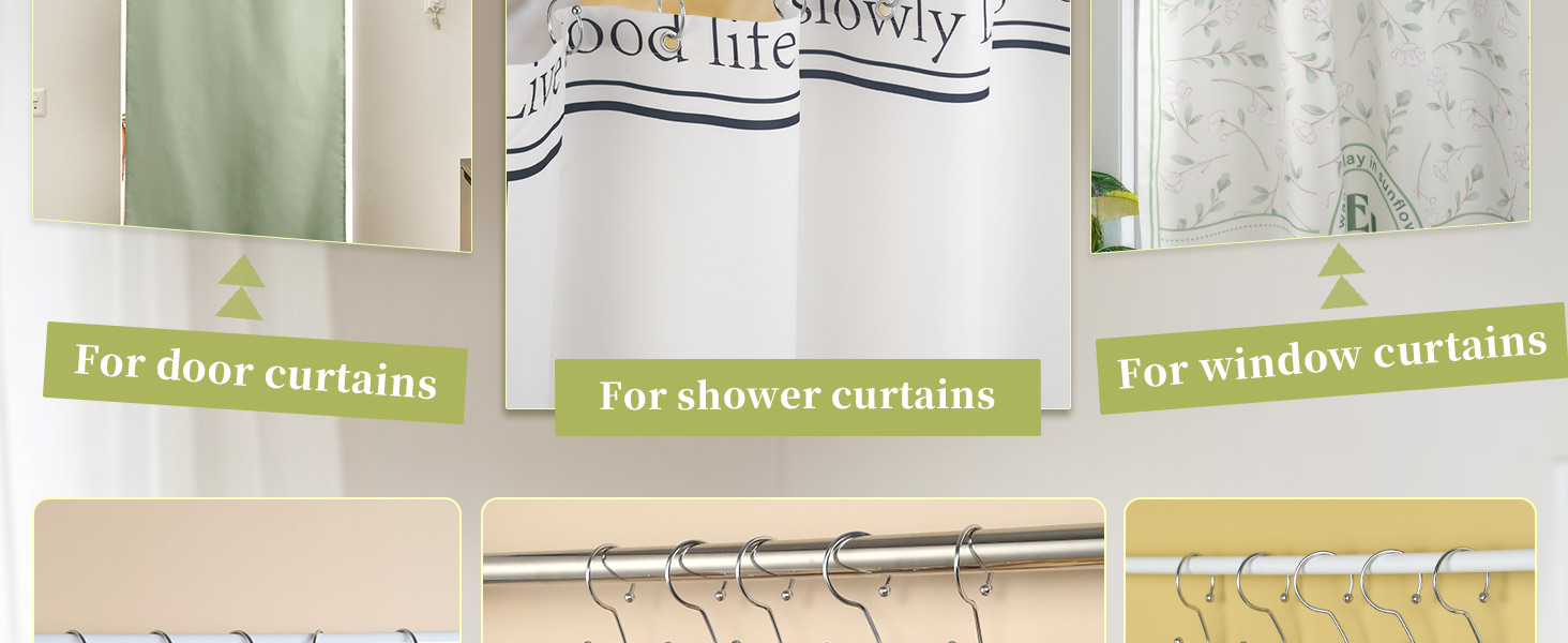 shower hooks for shower curtain