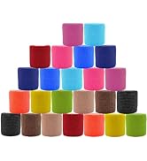 24 Pack Self Adhesive Bandage Wrap 2 Inch x 5 Yards Non-Woven Bandage,Vet Wrap Breathable Elastic...