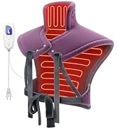 reliefRX Mothers Day Gifts Snug-Fit Heating Pad for Neck,Shoulders & Back - 4-Strap Ultra Secure ...