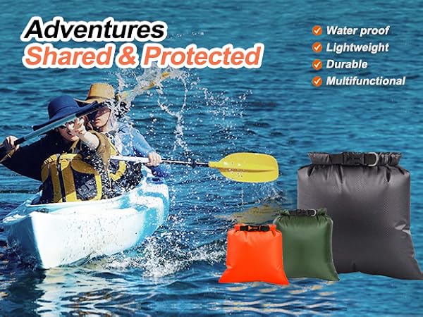 ILZAR 3PCS Waterproof Dry Bags