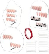 PH PandaHall 3pcs Nail Art Display Stand Set, Clear Acrylic Nails Display Board False Nail Tips S...