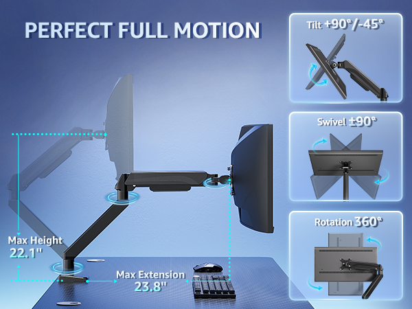 heavy duty monitor arm
