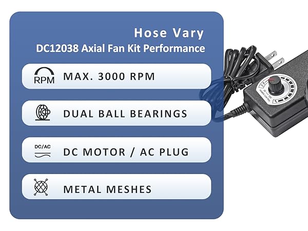 DC 12038 Axial Fan Kit