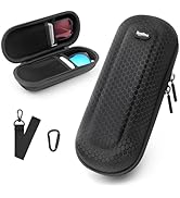 Krypthos Large Double Travel Sunglasses Organizer Case, Portable Safety Work Goggle Storage Bag f...