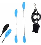 Quynhni- Standard Kayak Paddle,Kayak Paddle Sturdy Iron Shaft and Durable Polypropylene Blade 0/6...