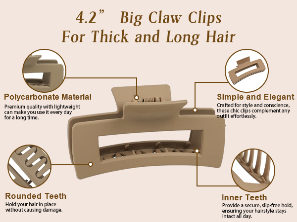 hair clips large