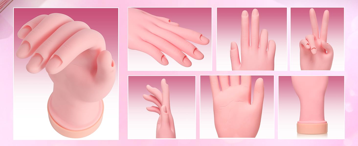 4 mannequin hand for nails