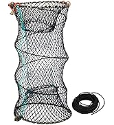 Hlotmeky Crab Trap Minnow Trap Fishing Bait Traps with 10m Hand Rope, Folded Lobster Crawfish Fis...