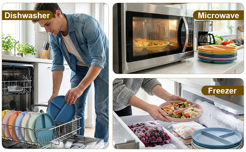Microwave, Dishwasher & Freezer Safe