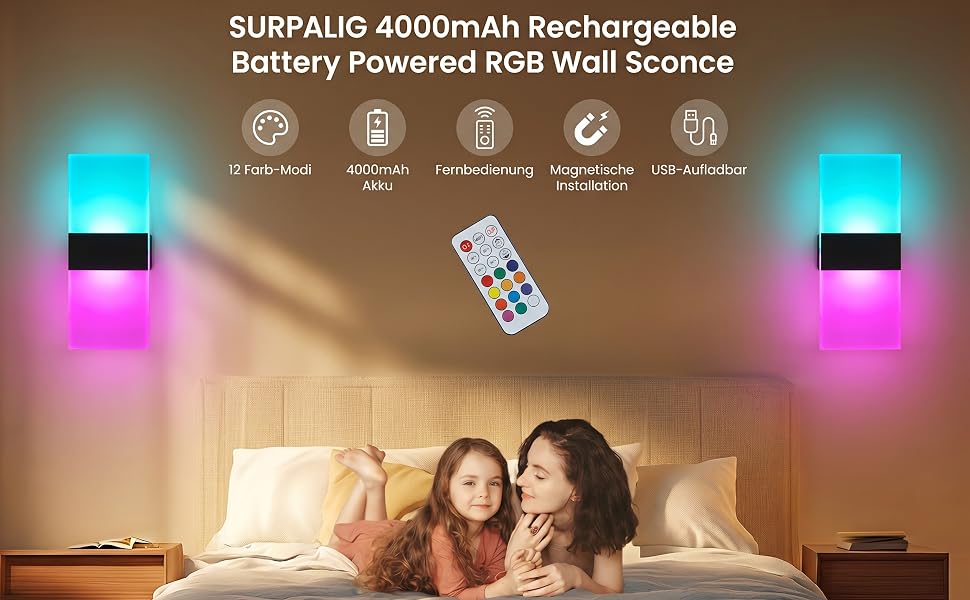 2 Pack LED Wall Lights