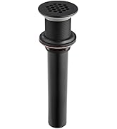 Grid Drain Strainer Assembly Without Overflow for Bathroom Sink, C.O. Plug Grid Lavatory Drain, B...