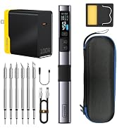 FNIRSI HS-02A 100W Portable Corded Soldering Iron Kit, 3S Fast Heating, 212-842?, Pre-set 3 Group...