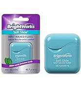 BrightWorks Soft Slide Dental Floss, for Tight Spaces and Extra Comfort, 43.7 Yards (Pack of 4)
