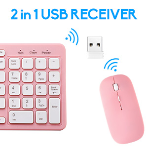 Wireless Keyboard and Mouse Combo