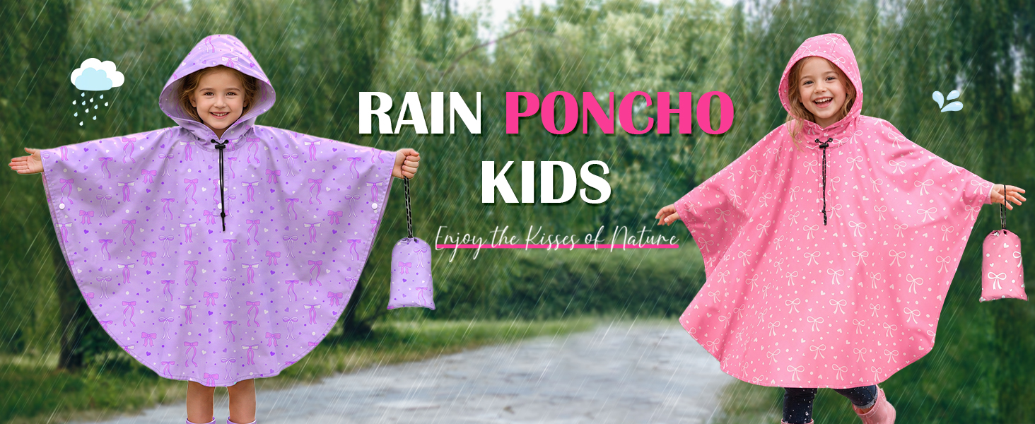 Kids Rain Poncho