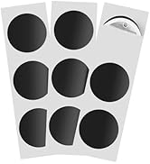 50 pcs NFC Stickers NTAG215 NFC Tags Black NFC Tag Labels Round 25mm (1 inch) 504 Bytes Memory NF...