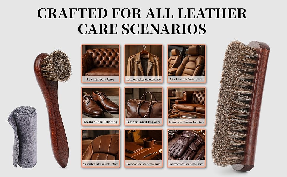 Horse Hair Shoe Brush