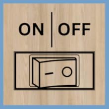 this comfort zone portable USB table fan has an easy rocker on off switch