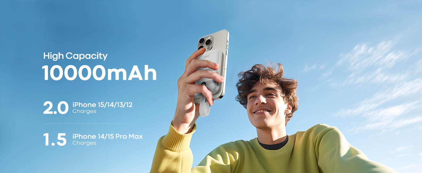 portable charger power bank Magnetic Power Bank Wireless Portable Charger with Fast Charging