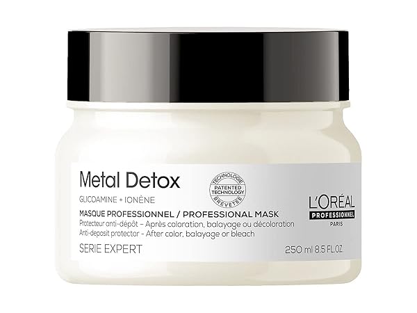 Metal Detox hair mask that protects and restores hair from metals found in hard water