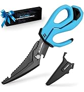 FLISSA 10" Fishing Scissors, Stainless Steel Detachable Kitchen Scissors, Fishing Shears with Fin...