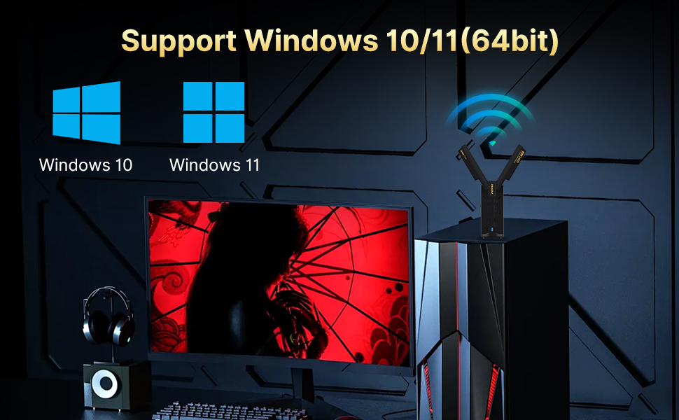 FENVi AXE5400 WiFi 6E USB Adapter