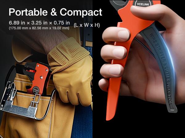 compact in size, making it convenient to carry in a tool bag or drawer for immediate use