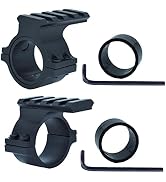 Miaozhun Tactical 1 inch and 30mm Scope Mount Ring Adaptor with 4 Slots Picatinny Rail, Shotgun B...