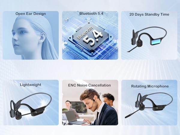 bone conduction headphones with mic