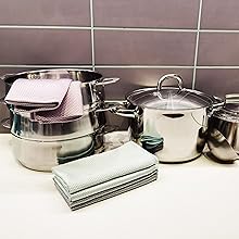 cleaning & polishing stainless steel appliances sparking and shiny