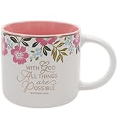 Christian Art Gifts Inspirational Scripture Ceramic Coffee & Tea Mug for Women: All Things are Po...