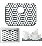 SAMSIER Sink Protectors for Kitchen Sink, Kitchen Sink Accessory - Silicone Mats Grid for Stainle...