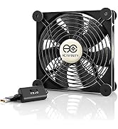 AC Infinity MULTIFAN S4, Quiet 140mm USB Fan, UL-Certified for Receiver DVR Playstation Xbox Comp...