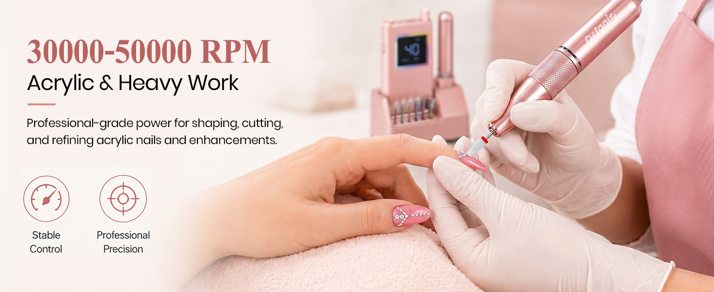 Shaping & acrylic nail removal