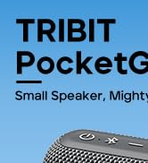 Tribit PocketGo Portable Bluetooth Speaker, 20H Playtime, IP68 Waterproof/Dustproof, Wireless, BT...