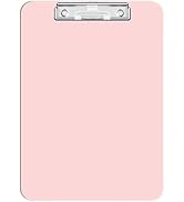 Hongri Plastic Clipboard, Pink Clipboard Standard A4 Letter Size Clipboards for Nurses, Students,...